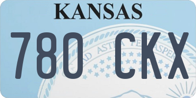 KS license plate 780CKX