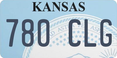 KS license plate 780CLG