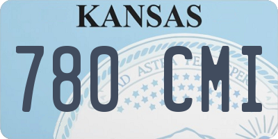 KS license plate 780CMI