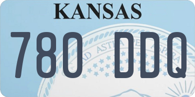 KS license plate 780DDQ