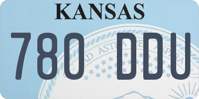 KS license plate 780DDU