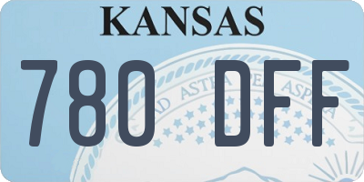 KS license plate 780DFF