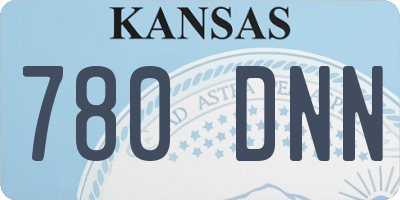 KS license plate 780DNN