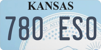 KS license plate 780ESO