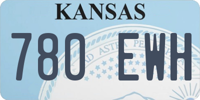 KS license plate 780EWH