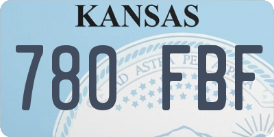 KS license plate 780FBF