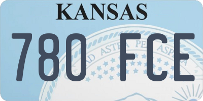 KS license plate 780FCE