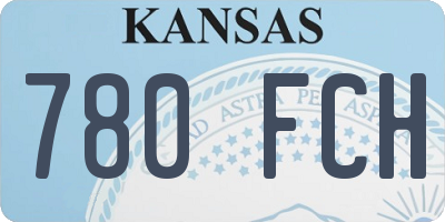 KS license plate 780FCH