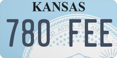 KS license plate 780FEE