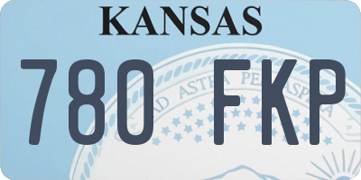 KS license plate 780FKP