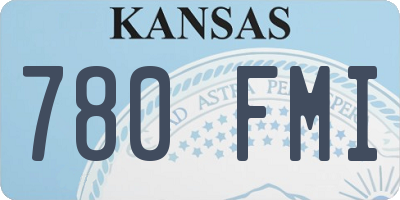 KS license plate 780FMI