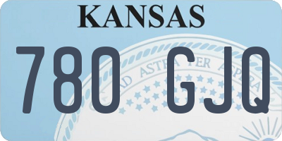 KS license plate 780GJQ