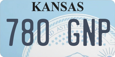 KS license plate 780GNP