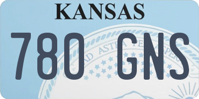 KS license plate 780GNS