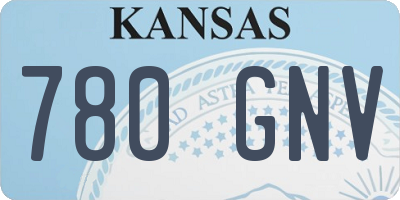 KS license plate 780GNV