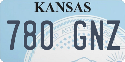 KS license plate 780GNZ