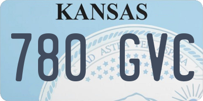 KS license plate 780GVC