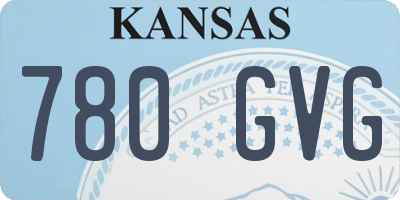 KS license plate 780GVG