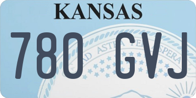 KS license plate 780GVJ