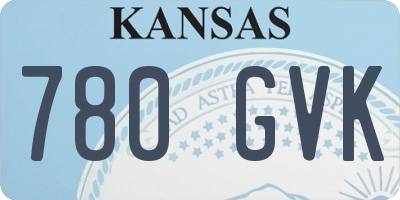 KS license plate 780GVK