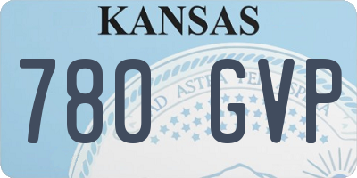 KS license plate 780GVP