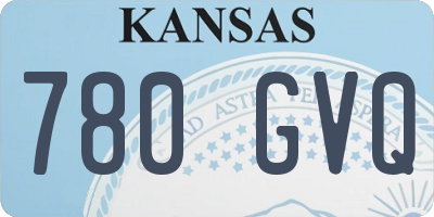 KS license plate 780GVQ