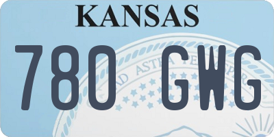 KS license plate 780GWG