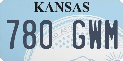 KS license plate 780GWM