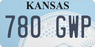 KS license plate 780GWP