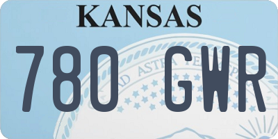 KS license plate 780GWR