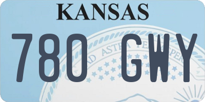 KS license plate 780GWY