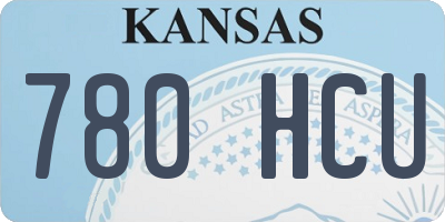 KS license plate 780HCU