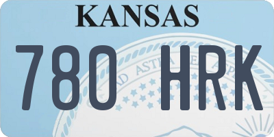 KS license plate 780HRK