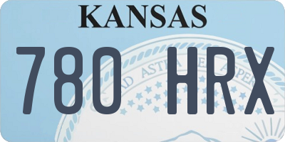 KS license plate 780HRX