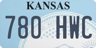 KS license plate 780HWC