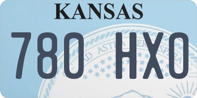 KS license plate 780HXO