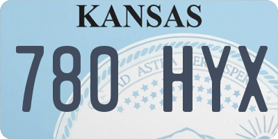 KS license plate 780HYX