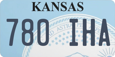 KS license plate 780IHA