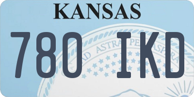 KS license plate 780IKD