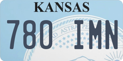KS license plate 780IMN