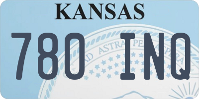 KS license plate 780INQ