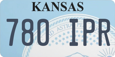 KS license plate 780IPR