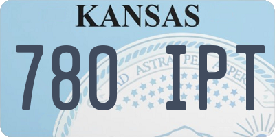 KS license plate 780IPT