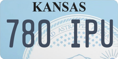 KS license plate 780IPU