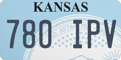 KS license plate 780IPV