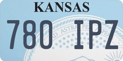 KS license plate 780IPZ