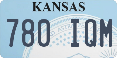 KS license plate 780IQM