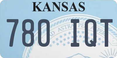 KS license plate 780IQT