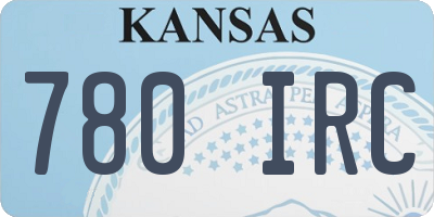 KS license plate 780IRC