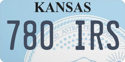 KS license plate 780IRS